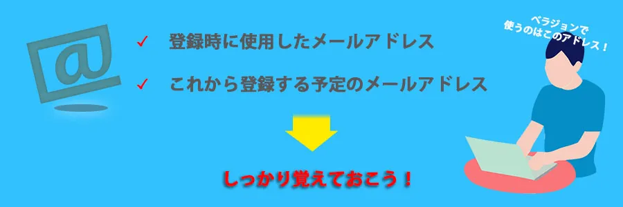 登録済みなら情報は正確に入力する